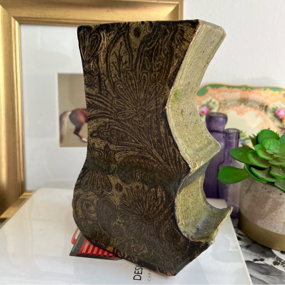 Abstract paisley design studio art Pottery Vase
